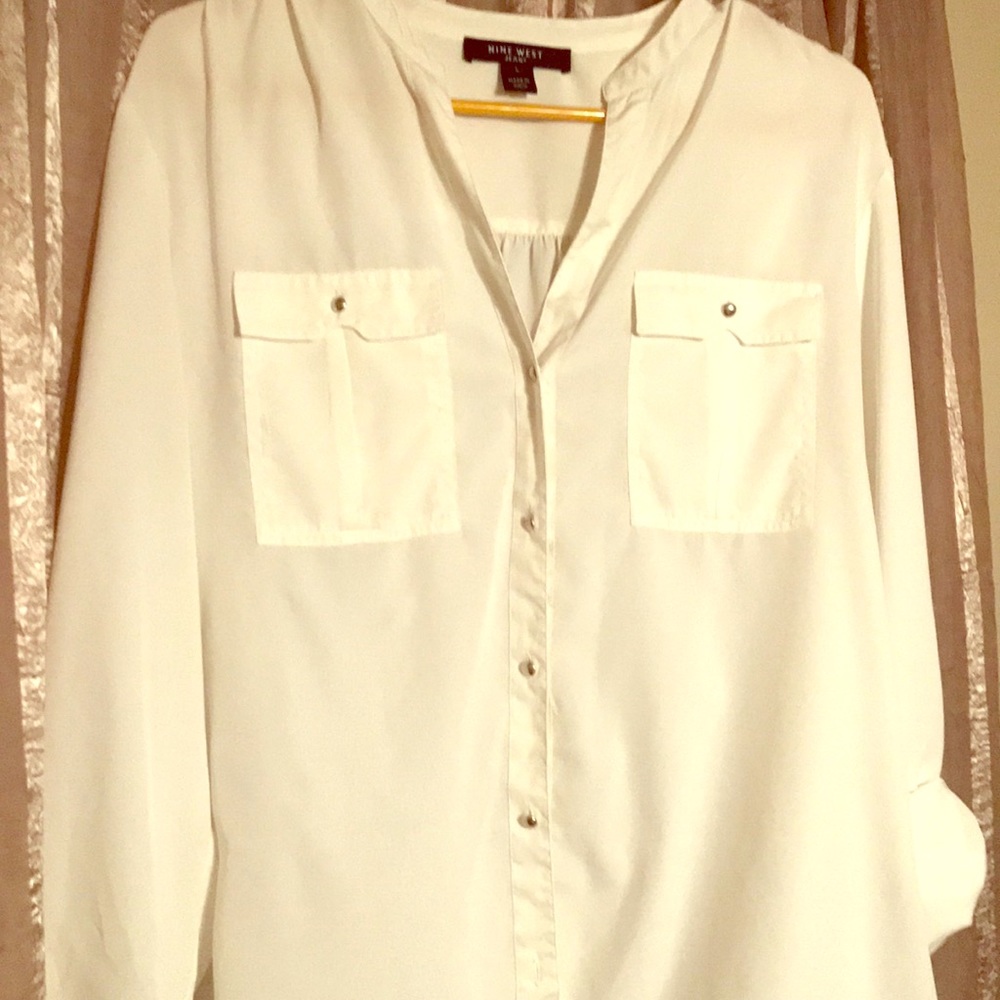 Nine West Cream dress shirt
